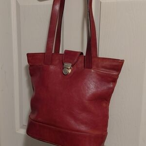 LOOK LOOK Cordovan ORTON Leather Tote Handbag